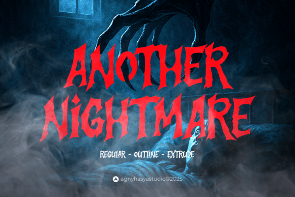 Another Nightmare: A Font That Embodies Gothic Horror and Supernatural Mystery