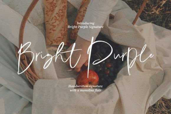 Bright Purple: A Stylish Font with a Modern Edge