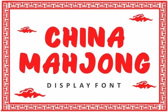 China Mahjong Font for Bold and Elegant Designs