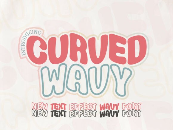 Curved Wavy Font: A Playful and Stylish Choice for Retro-Inspired Designs