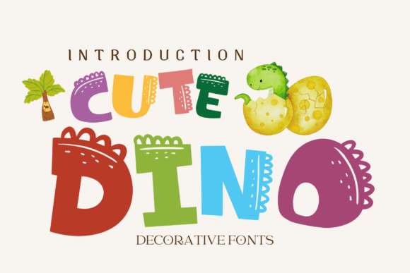 Cute Dino Font: A Playful Typography for Creative Projects
