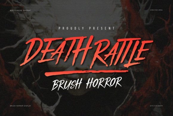 Death Rattle: A Spooky Font for Horror-Themed Designs