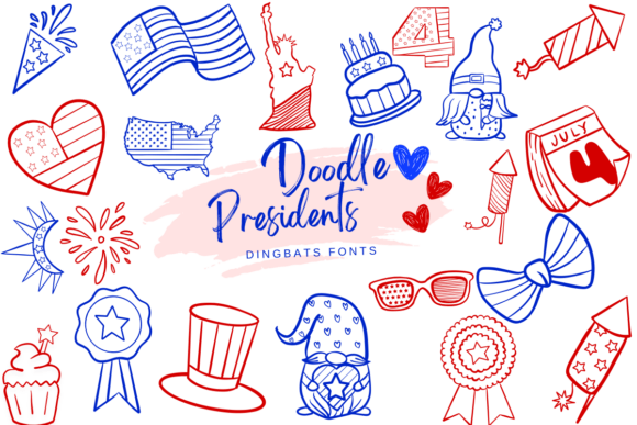 Doodle Presidents: A Playful Font for Patriotic Design