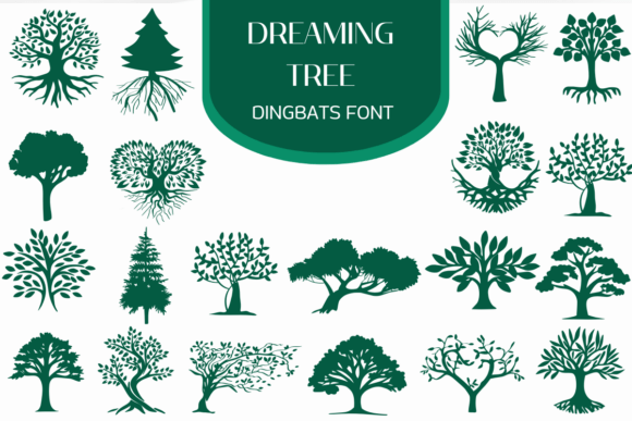 Dreaming Tree: A Unique Dingbats Font for Creative Expression