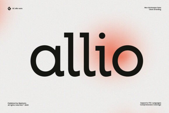 GC Allio: A Neo-Grotesque Sans-Serif Font for Modern Design