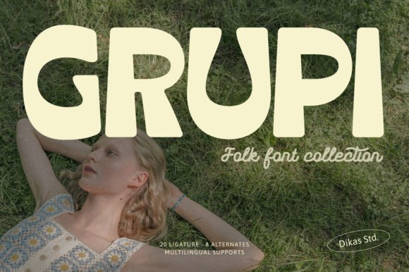 Grupi: A Bold Reverse Contrast Font for Strategic Design and Creative Expression