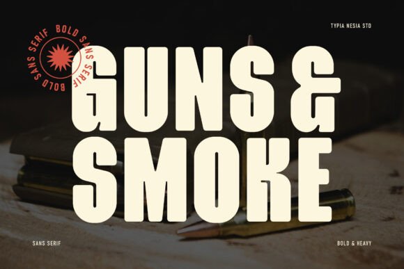 Guns Smoke: A Bold Font for Modern Creativity