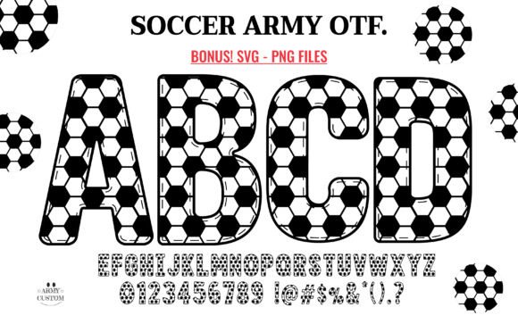 Immerse Yourself in the Exhilarating World of Gridiron with the Soccer Alphabet Font