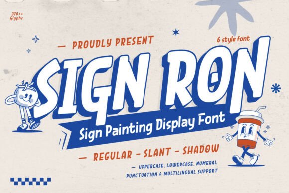 Introducing Sign Ron: A Timeless Font for Vintage-Inspired Typography