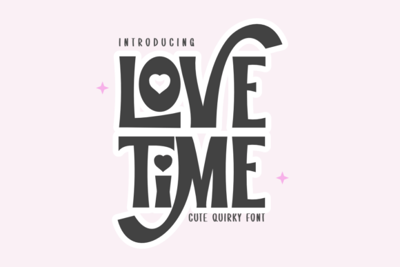 Love Time: A Whimsical Block Font for Creative Expression