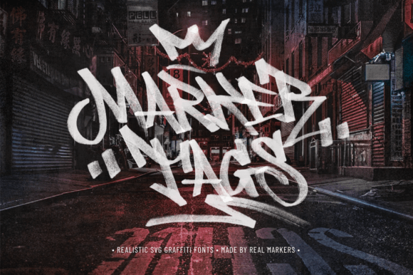 Marker Tags: Realistic Graffiti Fonts for Creative and Professional Use