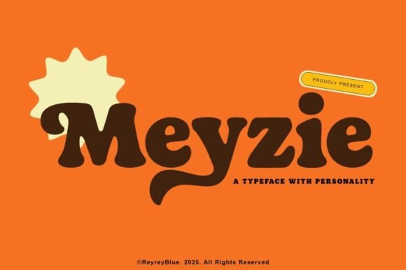 Meyzie: A Bold Retro Serif Font That Adds Charm and Groovy Vibs to Modern Design