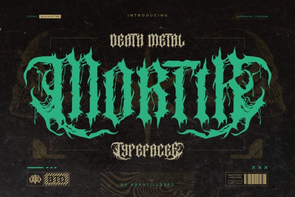 Mortir Font: A Bold Choice for Metal-Themed Designs