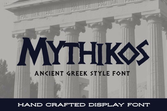 Mythikos: A Bold, Hand-Crafted Typeface with Ancient Roots and Modern Appeal