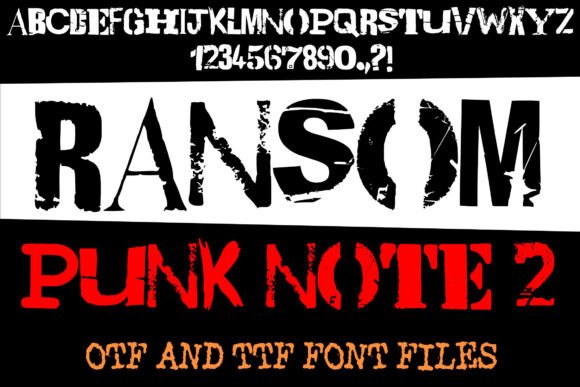 Ransom Punk Note 2: The Ultimate Font for Bold, Alternative Designs