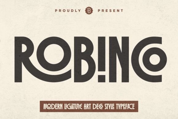 Robinco: A Modern Ligature Art Deco Font for Timeless Design