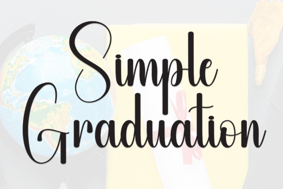 Simple Graduation: A Stylish Handwritten Script Font for Modern Design