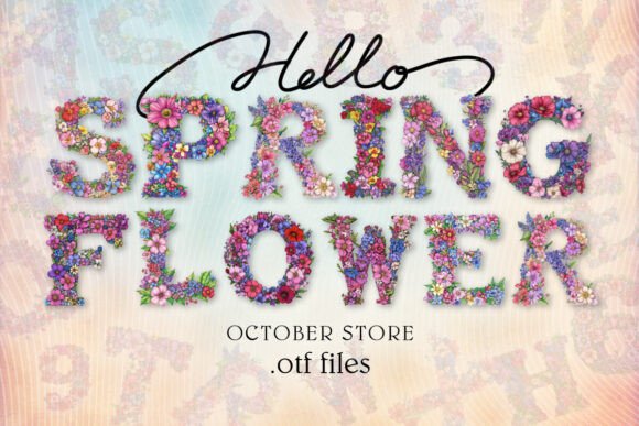 Spring Flower: A Floral Font That Brings Nature to Your Designs