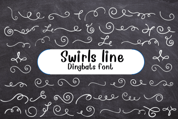 Swirls Line: A Fun and Creative Font for Your Design Projects