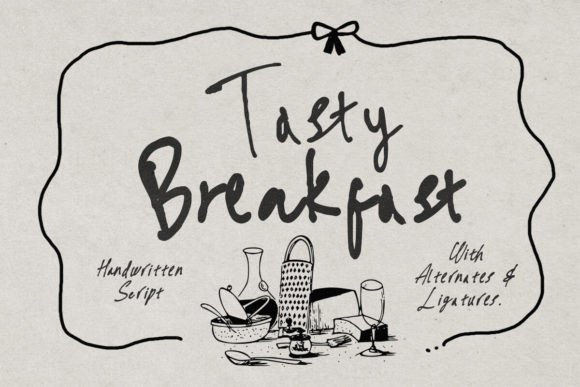 Tasty Breakfast Font for Stylish Design Projects