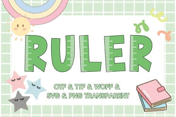 The Ruler Font: A Playful and Vibrant Tool for Creative Design