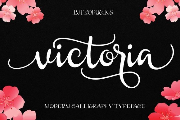 Victoria Font: A Modern Calligraphy Style for Professional Design
