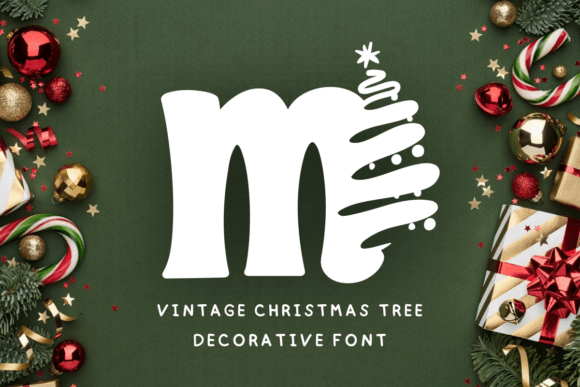 Vintage Christmas Tree Font: A Timeless Choice for Festive and Everyday Designs