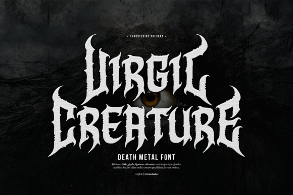 Virgil Creature: A Death Metal Font for Bold Designs